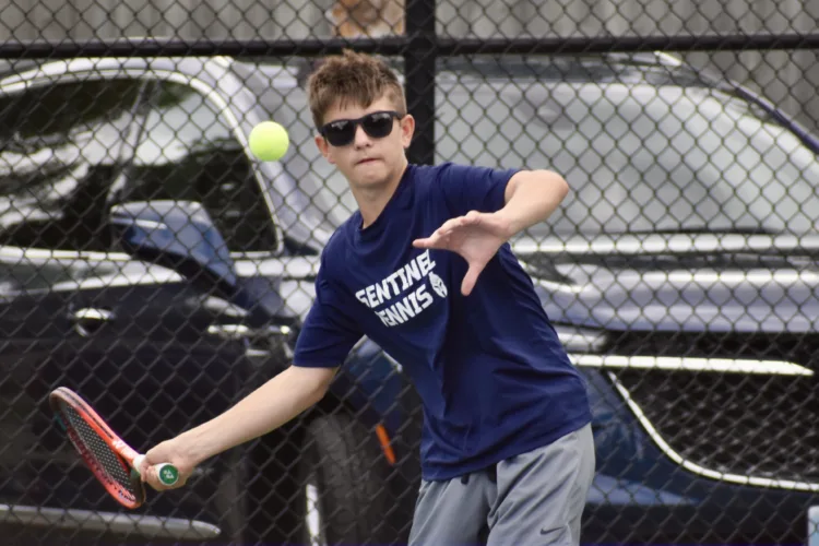 Sentinels tennis earns first conference win